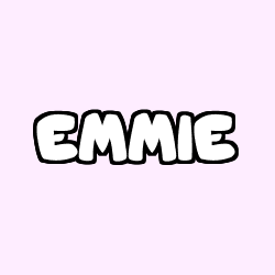 Coloring page first name EMMIE