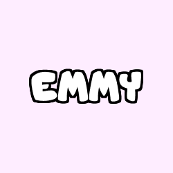 Coloring page first name EMMY