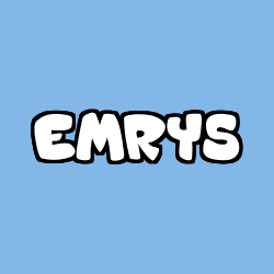 Coloring page first name EMRYS