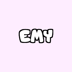 Coloring page first name EMY