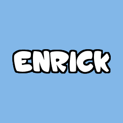 Coloring page first name ENRICK