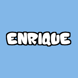 Coloring page first name ENRIQUE