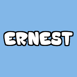 Coloring page first name ERNEST