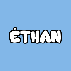 Coloring page first name ÉTHAN