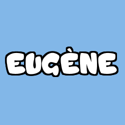 Coloring page first name EUGÈNE