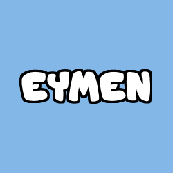 Coloring page first name EYMEN