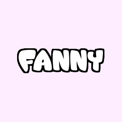Coloring page first name FANNY