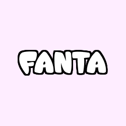 Coloring page first name FANTA