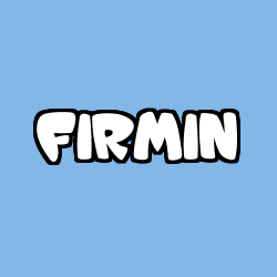 Coloring page first name FIRMIN
