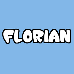 Coloring page first name FLORIAN