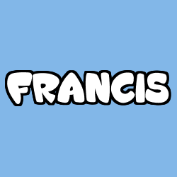 Coloring page first name FRANCIS