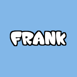 Coloring page first name FRANK