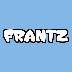 Coloring page first name FRANTZ