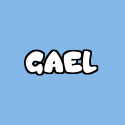 Coloring page first name GAEL
