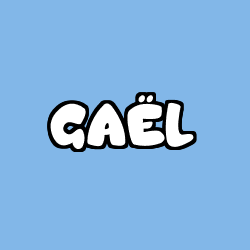 Coloring page first name GAËL