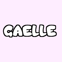Coloring page first name GAELLE