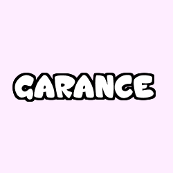 Coloring page first name GARANCE