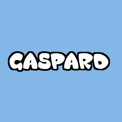 Coloring page first name GASPARD