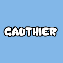 Coloring page first name GAUTHIER