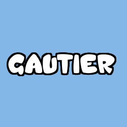Coloring page first name GAUTIER