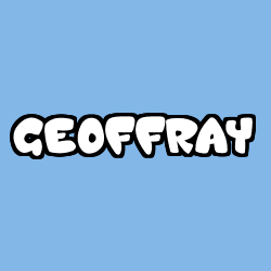 Coloring page first name GEOFFRAY