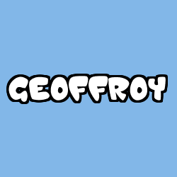 Coloring page first name GEOFFROY