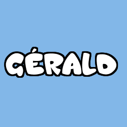 Coloring page first name GÉRALD