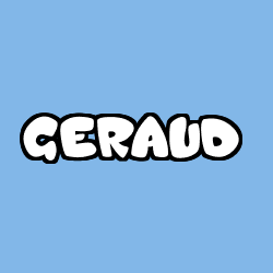Coloring page first name GERAUD