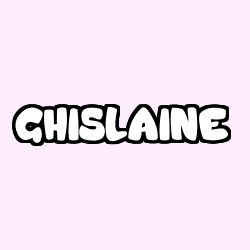 Coloring page first name GHISLAINE