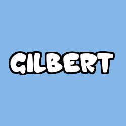 Coloring page first name GILBERT