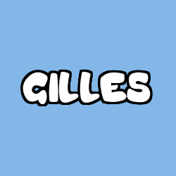 Coloring page first name GILLES