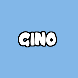Coloring page first name GINO