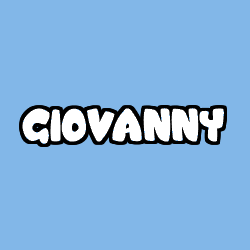 Coloring page first name GIOVANNY