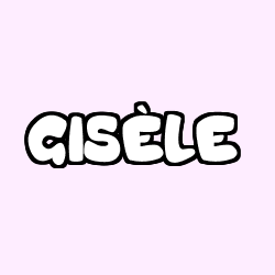 Coloring page first name GISÈLE