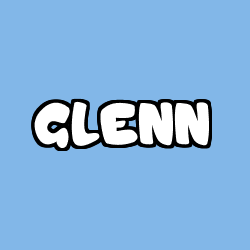 Coloring page first name GLENN