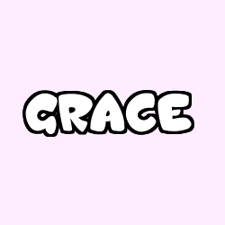 Coloring page first name GRACE