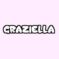 Coloring page first name GRAZIELLA