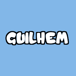 Coloring page first name GUILHEM