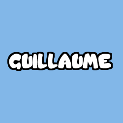 Coloring page first name GUILLAUME