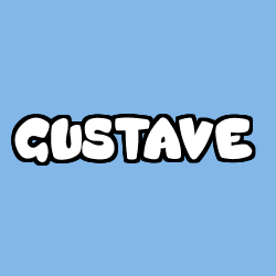 Coloring page first name GUSTAVE