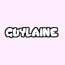 Coloring page first name GUYLAINE