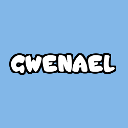 Coloring page first name GWENAEL