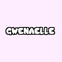 Coloring page first name GWENAELLE