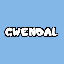 Coloring page first name GWENDAL