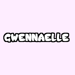 Coloring page first name GWENNAELLE