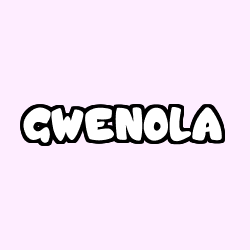 Coloring page first name GWENOLA
