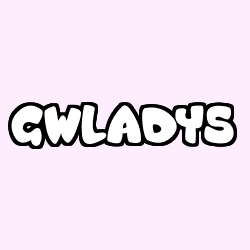 Coloring page first name GWLADYS