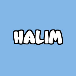 Coloring page first name HALIM