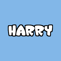 Coloring page first name HARRY