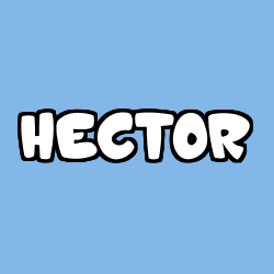 Coloring page first name HECTOR